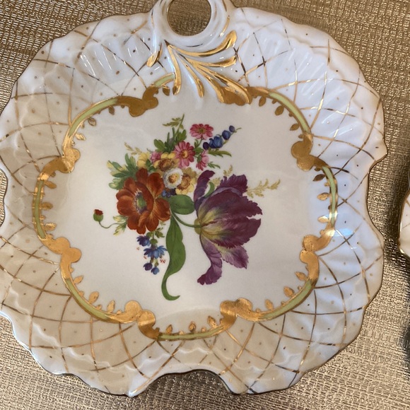 Vintage unique shape flower plates Heirloom by TOYO set of 2 - Picture 5 of 8